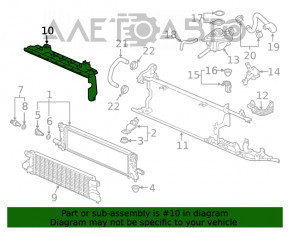 Deflectorul radiatorului pentru invertorul Honda Accord 18-22 2.0 hibrid