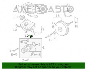 Lampa de mers înapoi pentru VW Tiguan 09-17, nouă, originală OEM