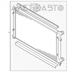 Radiator de răcire apă VW Passat b7 12-15 SUA 3.6