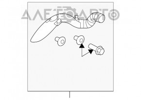 Conductă de aer din metal pentru VW Jetta 11-18 USA TDI