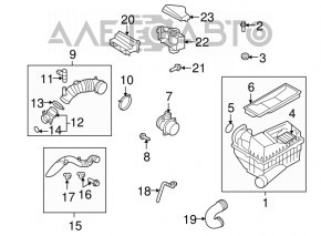 Conductă de aer din metal pentru VW Jetta 11-18 USA TDI