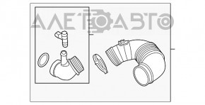 Воздуховод VW Jetta 11-14 USA 2.0 TDI