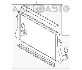 Интеркулер VW Jetta 11-18 USA TDI новый неоригинал AVA