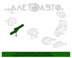 Pernele motorului spate VW Passat b7 12-15 SUA 3.6 nou OEM original