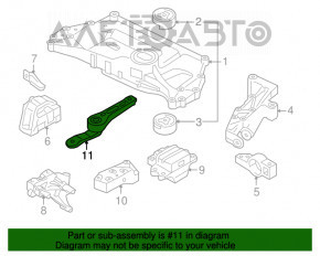 Pernele motorului spate VW Passat b7 12-15 SUA 2.5 BORSEHUNG