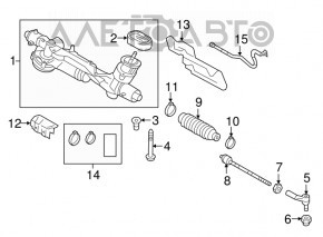 Cap de bara dreapta Audi A3 8V 15-20 nou original OEM