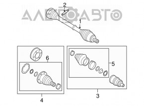 Ax cu came spate stânga VW Tiguan 09-17