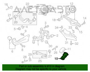 Suportul de brat longitudinal spate stânga pentru VW Tiguan 18-