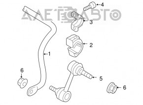 Stabilizator spate VW CC 08-17