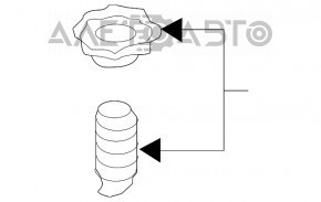 Suportul roții de rezervă pentru Audi A3 8V 15-20 4d lipsește șaiba.