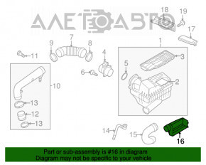 Воздухоприемник задняя часть VW CC 08-17