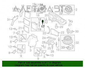 Ventilatorul de încălzire a aerului condiționat pentru VW Tiguan 09-17, nou, neoriginal, AVA.