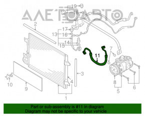 Bobina de aer condiționat condensator-compresor VW Jetta 11-14 SUA TDI