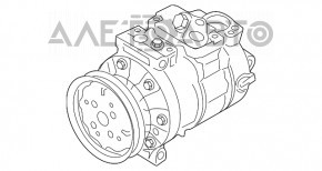 Compresorul de aer condiționat pentru VW Beetle 12-19 2.5