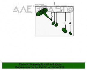 Senzor de presiune a roților Audi A4 B8 08-16