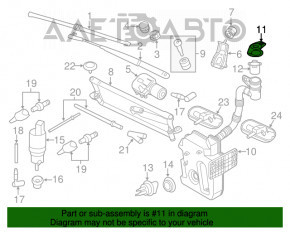 Capacul rezervorului de lichid de spălare VW Passat b7 12-15 SUA nou OEM original