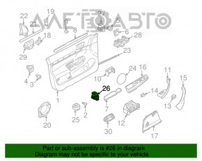 Кнопка открывания крышки багажника VW Jetta 11-18 USA черн