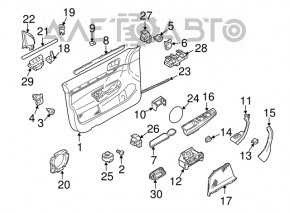 Кнопка открывания крышки багажника VW Jetta 11-18 USA черн