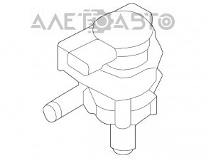 Motorul auxiliar de răcire VW Passat b7 12-15 SUA 3.6