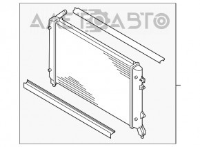 Radiatorul intercoolerului VW Passat b7 12-15 SUA 2.0 TDI nou neoriginal AVA