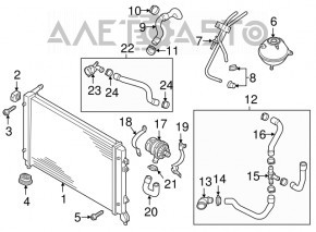 Radiator racire cu apa VW Jetta 13-16 USA 1.4T hibrid NISSENS