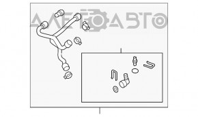 Патрубок системы охлаждения VW Jetta 11-18 USA 1.4T