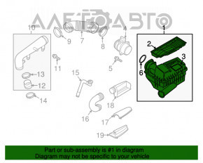 Корпус воздушного фильтра VW Beetle 12-13 2.0T без ЕГР