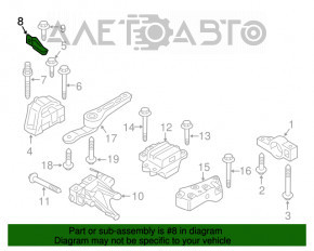 Suport suport stropitor parbriz VW Passat b8 16-19 SUA