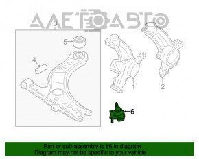 Rulmentul de direcție stânga VW Beetle 12-19