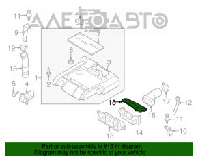 Воздухоприемник крышка VW Passat b7 12-15 USA 2.5 новый OEM оригинал