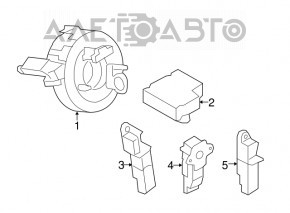 Senzor airbag frontal stânga Audi Q7 4L 10-15