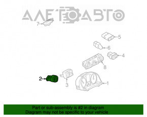 Controlul farurilor VW Tiguan 09-17 sub PTF, tip 2