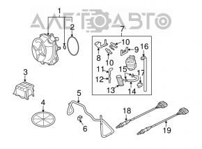 Sonda lambda stânga, prima, VW Passat b8 16-19 SUA 3.6