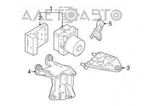 Кронштейн ABS АБС VW Jetta 11-18 USA