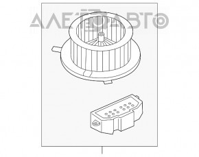 Motorul ventilatorului de încălzire VW Tiguan 09-17 tip 1 nou neoriginal NISSENS