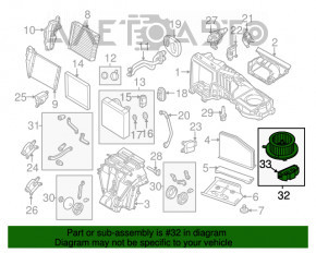 Мотор вентилятор печки VW Tiguan 09-17 тип 1