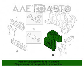 Blocul de siguranțe subtorpedou pentru VW Passat b7 12-15 SUA, nou, original OEM