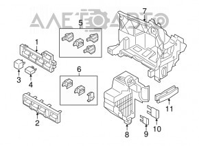 Blocul de siguranțe subtorpedou pentru VW Passat b7 12-15 SUA, nou, original OEM