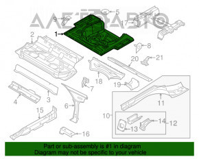 Корыто багажника VW Jetta 11-18 USA