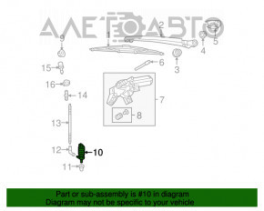 Motorul de spălare a parbrizului Audi Q7 4L 10-15 nou OEM original