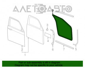 Уплотнитель дверного проема передний левый Chrysler 300 11-