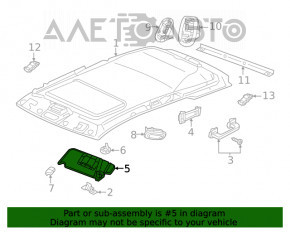 Capota dreapta Jeep Grand Cherokee WK2 14-15, neagra.