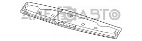 Spoilerul portbagajului Dodge Grand Caravan 11-20