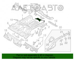 Suport roată de rezervă VW Tiguan 18- fără capac