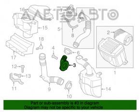 Conducta de aer VW Jetta 11-18 SUA 2.0 de la filtru