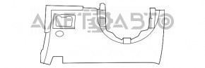 Capacul genunchiului șoferului Dodge Durango 11-13 gri