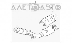 Tubul de admisie cu catalizator pentru Nissan Rogue Sport 17-19 cu defect de filet.