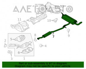 Silentioză spate cu baie Nissan Rogue 21-22 2.5 AWD