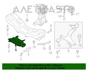 Protecția bară de direcție pentru Subaru Forester 14-18 SJ 2.0