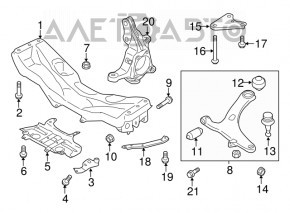 Protecția bară de direcție pentru Subaru Forester 14-18 SJ 2.0